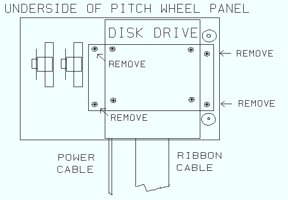 Underside of Pitch Wheel Panel